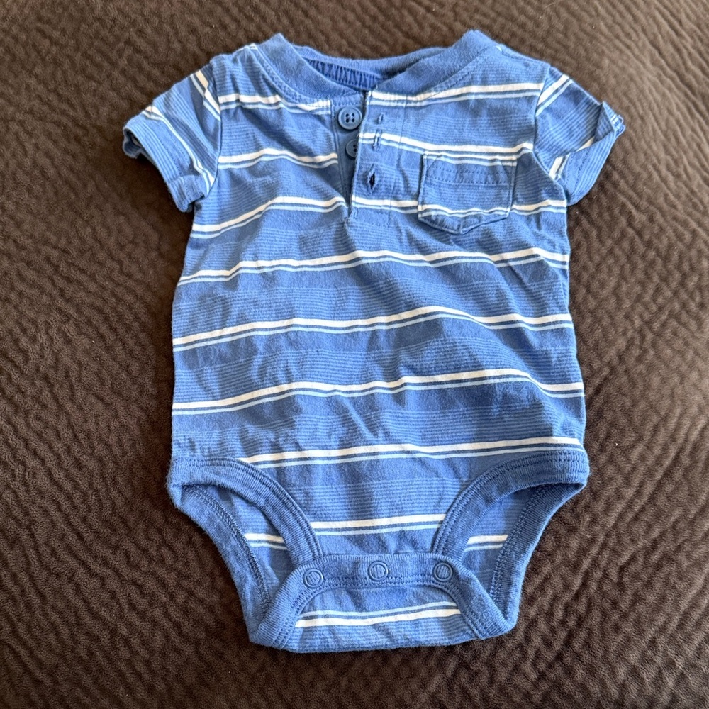OshKosh B'gosh Blue Striped Infant Tee